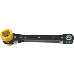 Klein Tools 6-in-1 Lineman's Ratcheting Wrench