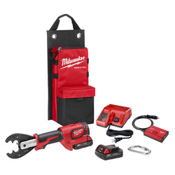 2678-22O Milwaukee M18 6 Ton Crimper Kit with D3 Grooves and Fixed O Die